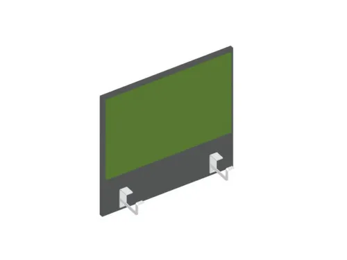 baliepaneel bureau aanbouw links MS-donkergrijs BN7048-groen 600mm
