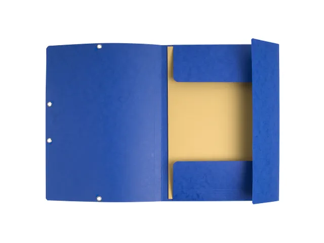 Elastomap 3 kleppen "Scotten" glanskarton 400gm² A4 Blauw