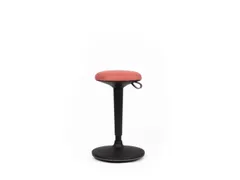 Zit-/Stahulp,Kantelbaar,Ronde Zitting,Zitting Stof Rood