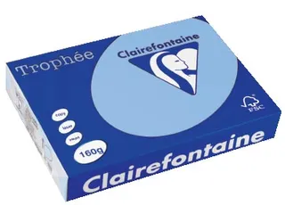Trophée Pastel gekleurd papier A4 160 gram 250vel Helblauw - 1