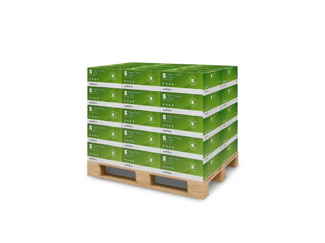 Handdoek Comfort PT3 V-vouw 2-laags 250x230mm wit 277200 Pallet