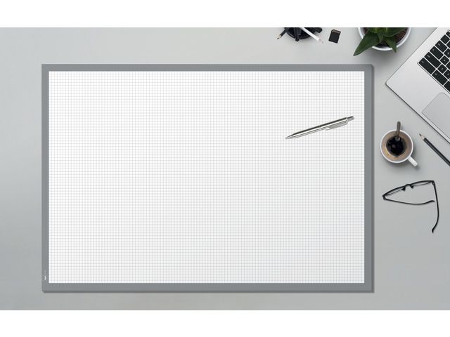 Bureauonderlegger Sigel EYE STYLE zwart/wit