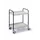 Universele Wagen Staalbuis 40kg 625x390mm 2 Etages Diepzwart