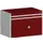 ladekast HxBxD 700x1050x650mm 2laden RAL7035 front RAL3004