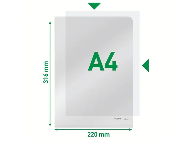 L-map Leitz 4153 premium A4 0.15mm PVC glashelder