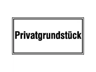 aanwijzingsbord,Privéterrein,aluminium gemerkt,gemoffeld,wit - 1