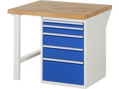 werkbank,HxBxD 890x1000x900mm,beukblad,draagverm. 750kg