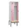 locker met bank,voor scheiding van kleding,HxBxD 2120x600x815mm,2vak