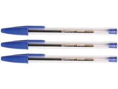 Balpen Quantore Stick blauw medium