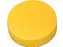 magneet MAULsolid, diameter 24mm x 8mm, geel, doos met 10 stuks