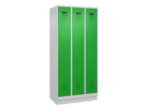 locker,HxBxD 1950x900x500mm,3vak,vak B 300mm,cil.-slot,sokkel