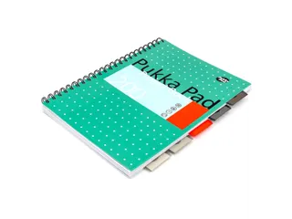 Projectboek Pukka Metallic A4 lijn 5-tabs 200 pagina's 80gr groen - 5