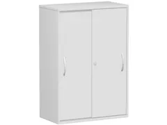 kantoor-schuifdeurkast HxBxD 1182x800x425mm hout Ral7035 2 OH