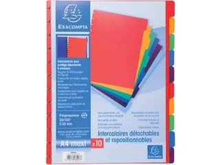 Tabbladen voor showalbum A4 10 Tabs Asssorti - 4