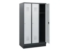 schoollocker,HxBxD 1630x900x500mm,3vak,vak B 300mm,cil.-slot,sokkel