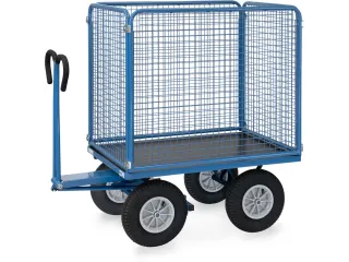 Handtrekwagens 6444l 1000kg 1200x800mm Draadgaas Luchtbanden - 1