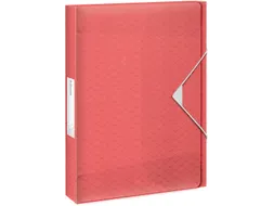 Colour'Breeze elastobox, ft A4, 2,5 cm, koraal