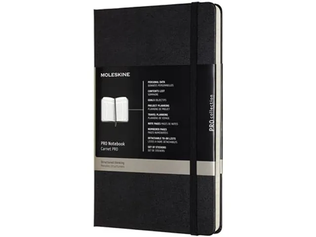 Notitieboek Hard professional A4 Zwart