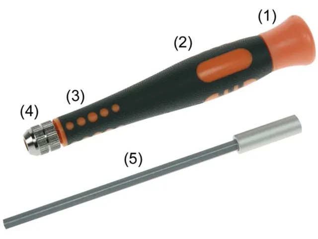 Precisieschroevendraaierset 32-delig chroom-molybdeen-vanadium