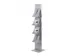 Brochurerek Totem Zilver Met Stalen Legplanken