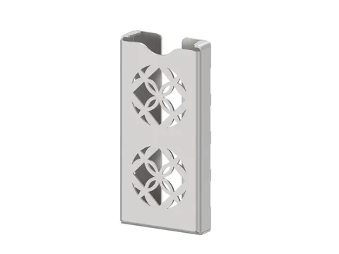 SmartNose luchtverfrisser dispenser RVS met uitgesneden bloemendesign