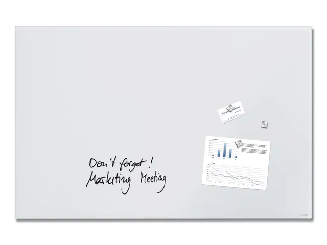 Glas Magneetbord Sigel Artverum opaco super bianco 100x65cm