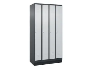 locker,HxBxD 1950x1000x500mm,4vak,vak B 250mm,cil.-slot,sokkel - 1