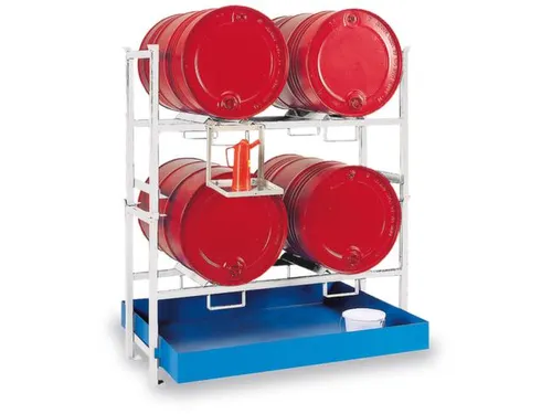 Complete Aanbieding Stapelframes 2x 2x200l Opvangbak Verzinkt