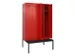 locker met bank,voor scheiding van kleding,HxBxD 2120x1200x815mm,4vak