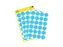 Etiket Avery Zweckform 3005 Rond Ø18mm Blauw 96 Stuks