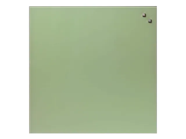 Glasmagneetbord Naga 45x45cm retro groen