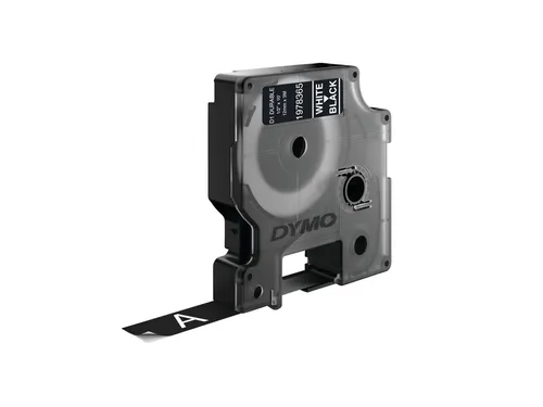 Labeltape Dymo D1 1978365 12mmx3m wit op zwart