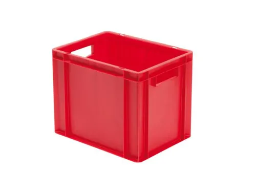 Euronorm-stapelbak 29l 320x400x300mm Wanden/bodem Gesloten Rood