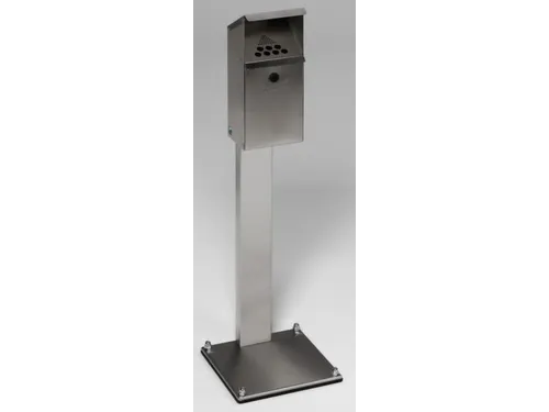 Staande Asbak Met Voet 3.7 liter HXBXD 1100x310x310mm Schuin Afdak