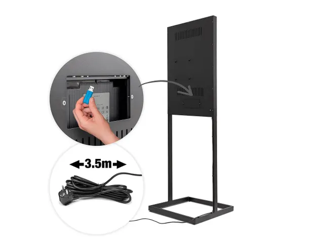 Digitale Totem Sky met 43 inch Samsung scherm