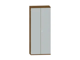 Kantoorkast 1920x800x430mm Decor Romp Noten Decor Front Lichtgrijs - 1