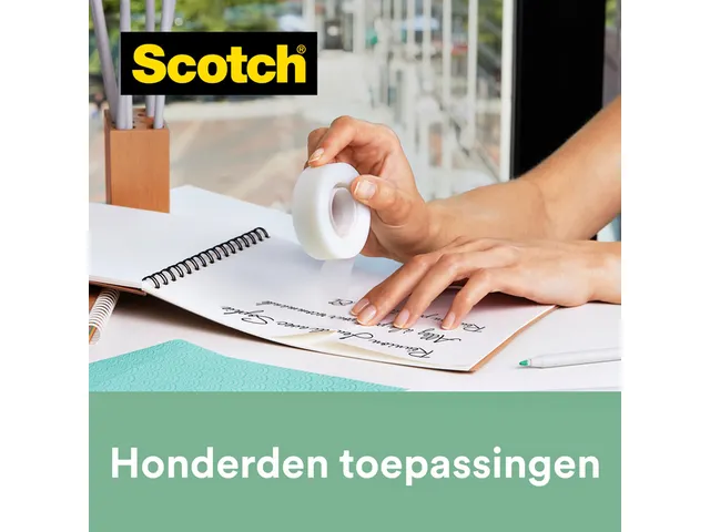 Plakband Scotch Magic 900 19mmx30m onzichtbaar mat
