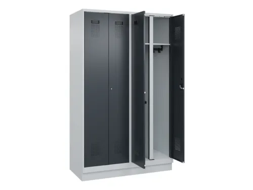 locker voor scheiding van kleding,HxBxD 1950x1200x500mm,4vak