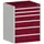 ladekast HxBxD 1000x800x650mm 6laden romp RAL7035 front RAL3004