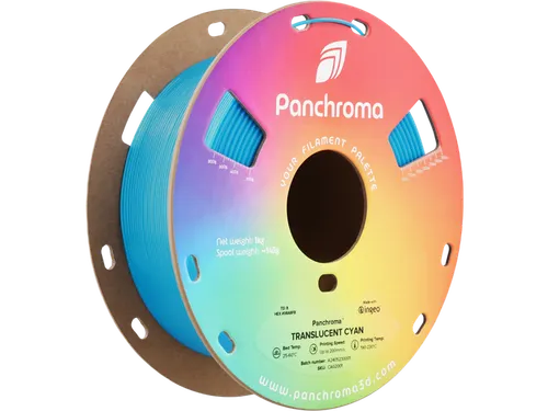 PLA Translucent 1,75mm Cyaan 1kg Panchroma 3D Filament