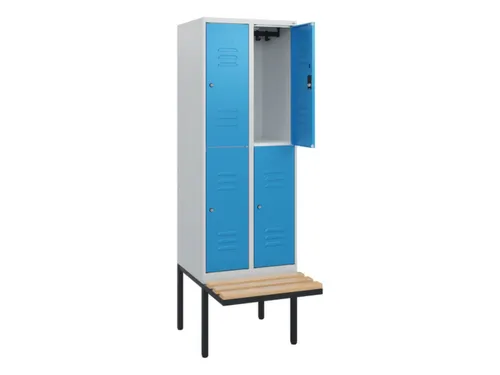 Dubbeldekse dekenkist,HxBxD 1950x600x815mm,2x2vak.,vak B 300mm
