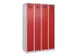 locker voor scheiding van kleding,HxBxD 1850x1200x500mm,4vak