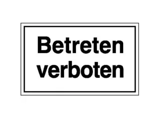 aanwijzingsbord,Verboden te betreden,aluminium gemerkt,gemoffeld - 1