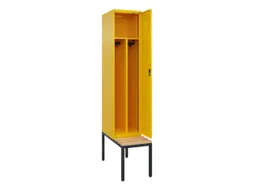 locker met bank,voor scheiding van kleding,HxBxD 2120x400x815mm,1vak