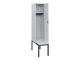 locker met bank,HxBxD 1950x400x815mm,1vak,vak B 400mm,cilinderslot - 1