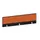 baliepaneel,v. bureau,aanbouw achter,B 1600mm,CC-zwart,BN3012-oranje