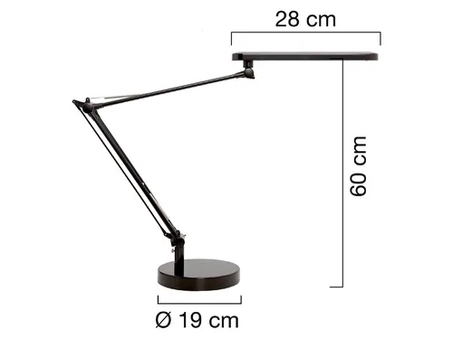 Bureaulamp Unilux Mamboled Zwart