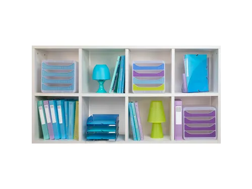 Brievenbak COMBO MID I blauw/glos/transp.