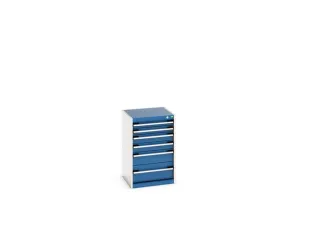 ladekast HxBxD 800x525x525mm 6laden romp RAL7035 front RAL5010 - 7