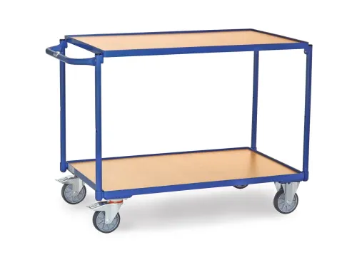 Lichte Tafelwagens 2942 300kg 2 Etages 1000x600mm Houten Plaat
